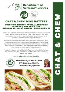 DVS Chat & Chew Flyer