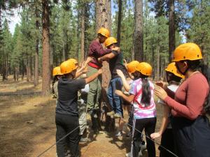 Teamwork and trust flourish on the challenge course