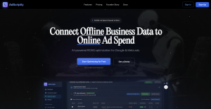 Screenshot of Adscriptly Homepage