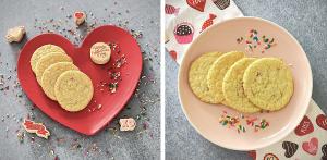Raised Gluten Free Valentine's Day cookies