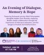 An Evening of Dialogue, Memory & Hope Brings Together Holocaust Survivor and Muslim-Jewish Peacebuilders