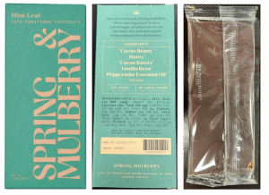 Example of Front, Back, and Lot Code on Packaging