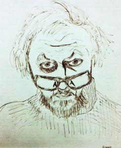 Author E. M. Schorb Self-Portrait