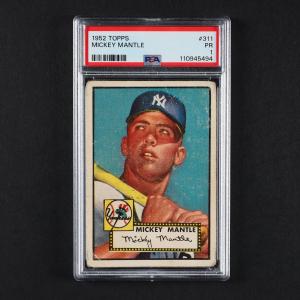1952 Topps #311 Mickey Mantle (PSA 1 PR)