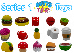 15 different cute toys based on the Butts on Things art