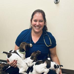 Dr. Christina Divine, at her practice of in home pet euthansia in Palm Bay, FL.