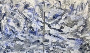 Image of featured painting. Monochromatic colors