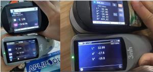 measurement values YD5050 Plus vs  xrite exact
