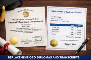Replacement GED diplomas and transcripts
