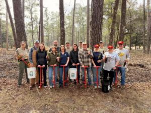 The Florida State Parks Foundation joined the Florida Park Service and Bass Pro Shops to plant nearly 1,000 longleaf pines at Edward Ball Wakulla Springs State Park on Wednesday, Jan. 21, 2026. 