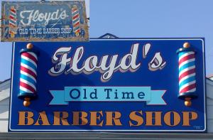 Custom Commercial Sign - Frank's Barber Shop, Campbell, CA