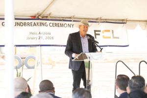 DSV Mesa Groundbreaking Mesa Mayor, Mark Freeman