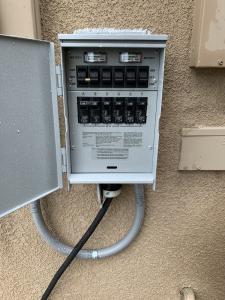 Electrical panel upgraded in a Los Angeles home by Volta Electric professionals