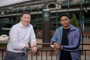 (L to R) Erik Hammer, Managing Partner and Roshen Karavattuveetil, Investor at Marquee Ventures