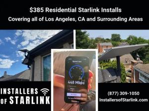 $385 Residential Starlink Installation Services in Los Angeles, CA - Installers of Starlink