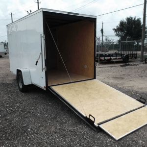 6x12 enclosed trailer ramp door