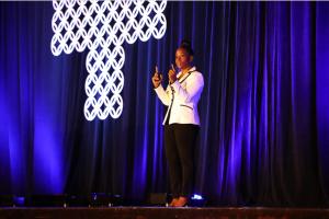 Dr. Joy Void-Holmes speaking at RDH UOR in Dallas, delivering the closing keynote on elevating hygiene workflows, professional standards, and patient outcomes through her P3 Clinical Methodology™