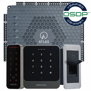 Atlas Panel and Readers with OSDP Verified seal