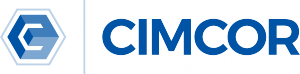 Logo of Cimcor spelled C-I-M-C-O-R in blue with white background