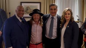 Pastor Mark Burns, Brock Pierce, Professor Dr. Gabriele Pao-Pei Andreoli, and Maryna Ovtsynova