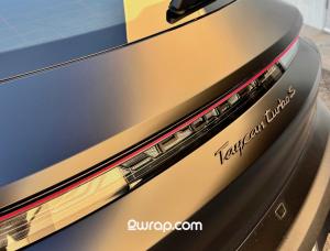 Porsche Taycan Colored PPF installed