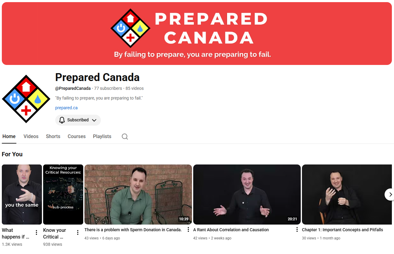 Prepared Canada Corp. Releases Monthly Content Update Featuring New Videos and Articles