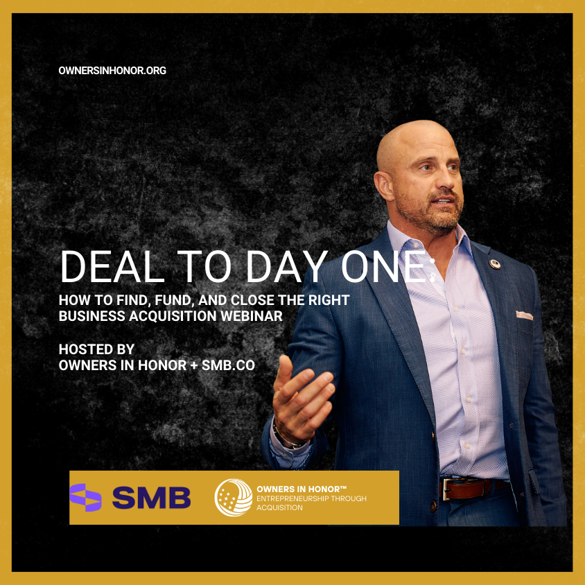 Owners In Honor and SMB.co Announce Partnership to Expand Veteran Pathways to Small Business Ownership