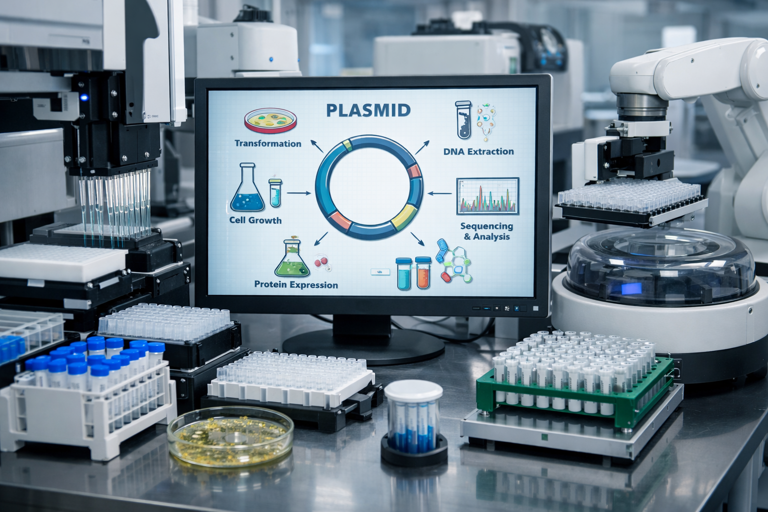 Omega Bio-tek Announces New Fully Automated, High-Throughput Endotoxin-free Plasmid Purification Workflow