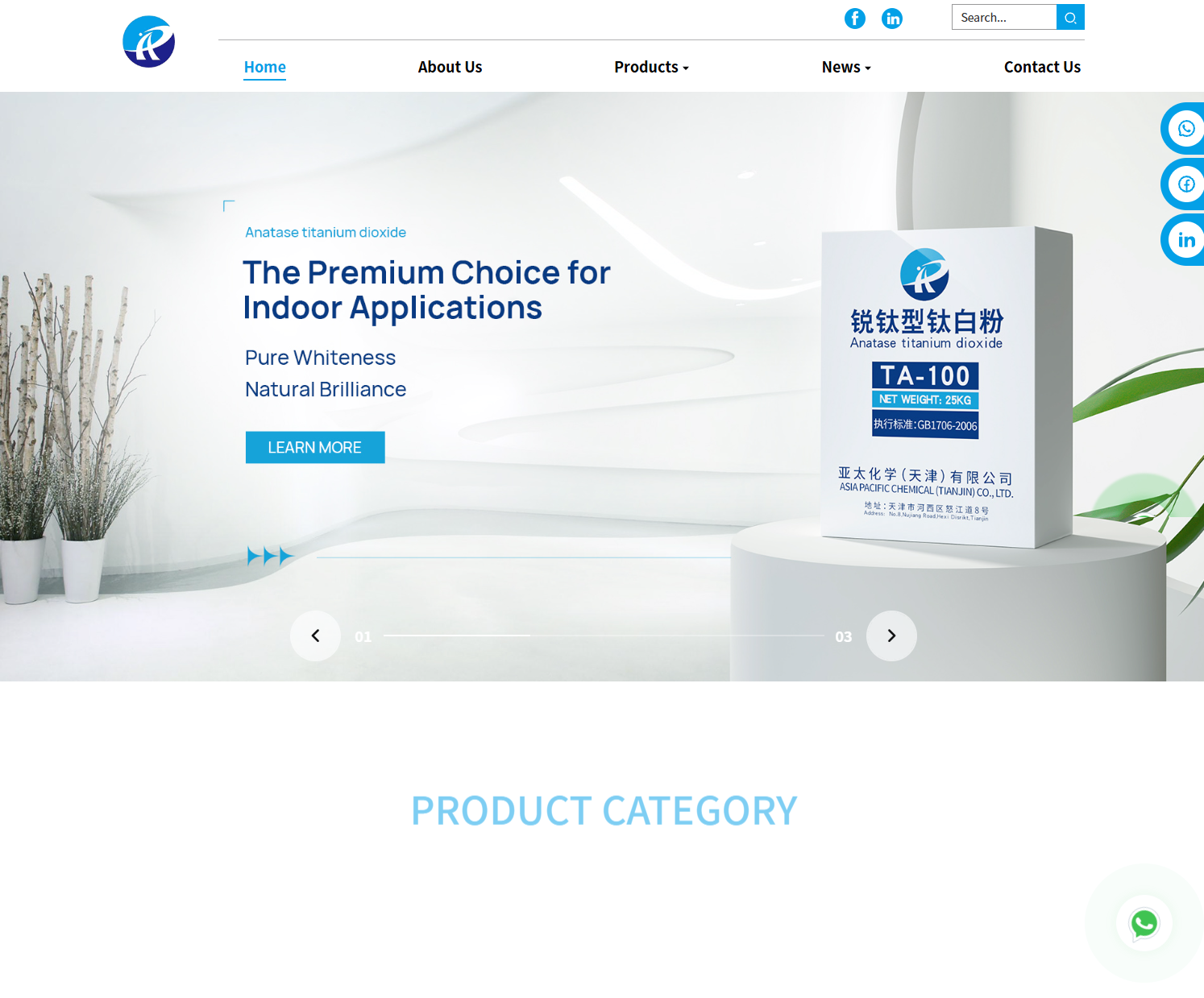 Asia Pacific Chemical (Tianjin): A Global Leading Titanium Dioxide Supplier Powering the Future of Color and Protection