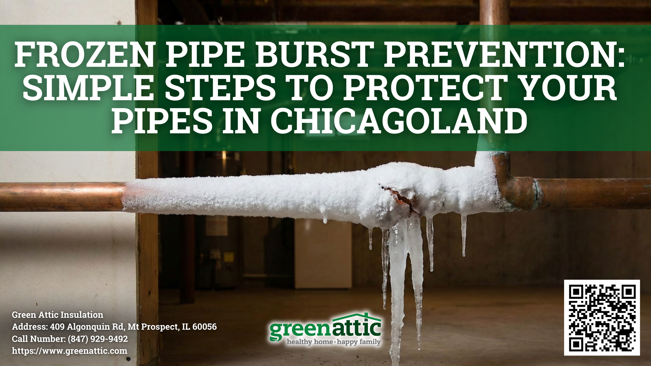 Green Attic Insulation Shares Pipe Protection Tips for Chicagoland Homeowners