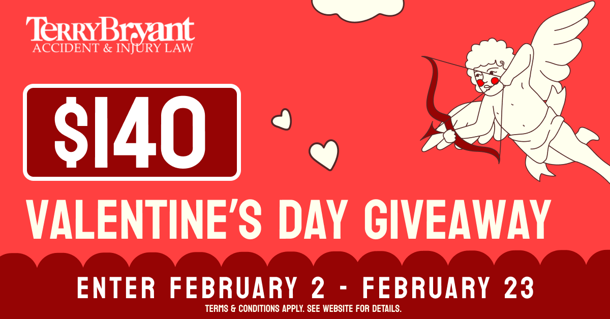 Terry Bryant Accident & Injury Law Shares the Love with Valentine’s Day Gift Card Giveaway