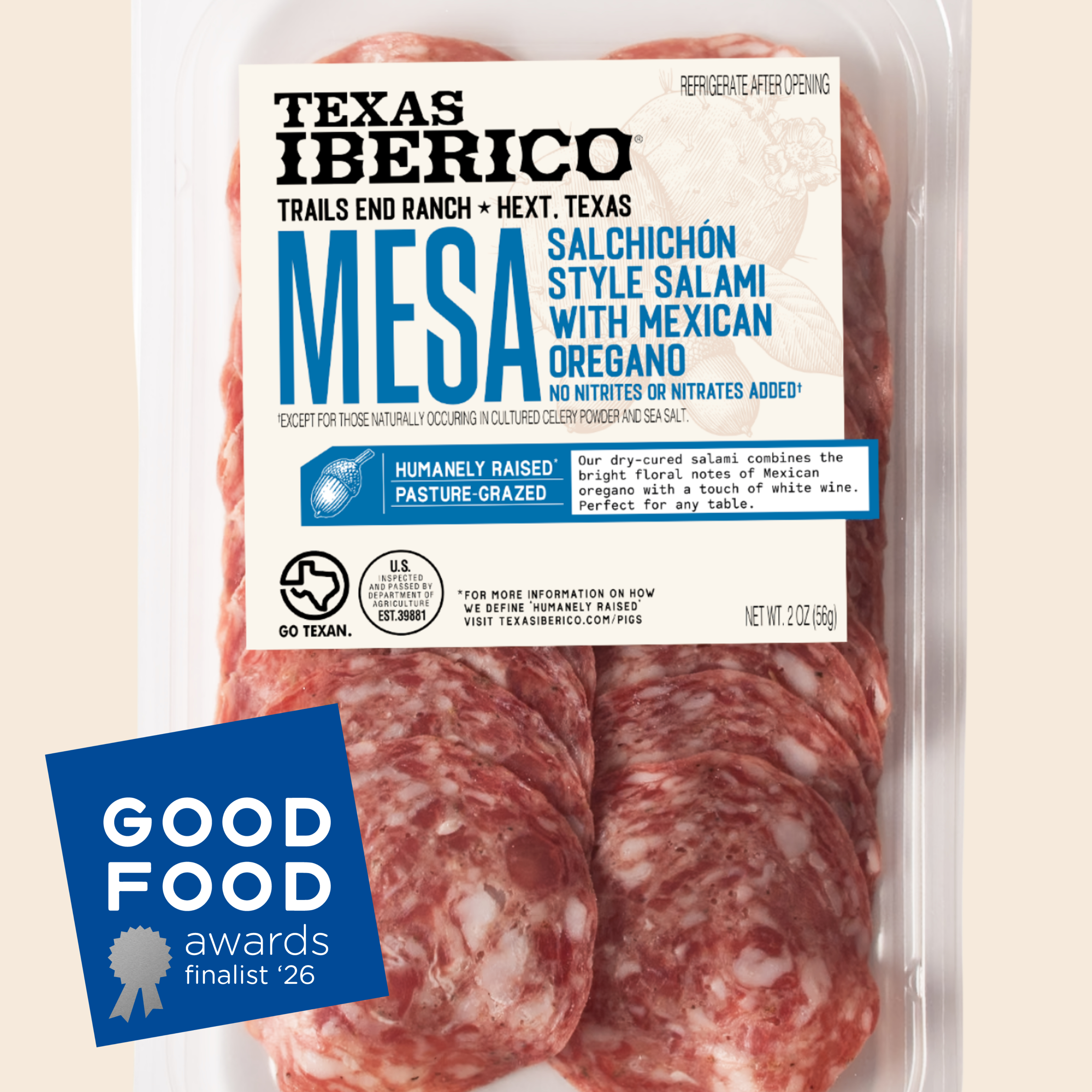 Texas Iberico’s Mesa Salami Named 2026 Good Food Awards Finalist