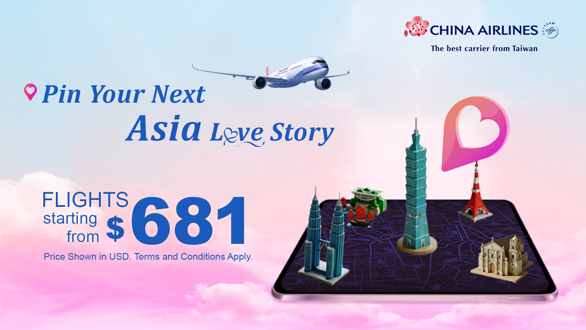 Valentine’s Season Sparks New Momentum for Asia Travel on China Airlines
