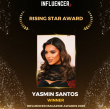 Yasmin Santos Wins ‘Rising Star Award’ at Influencer Magazine Awards 2026