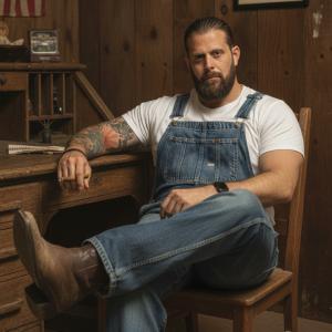 Colonel Greg Tambone seated for a portrait, founder of Bone Tactical.