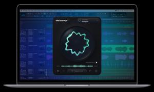 This is a image of the plugin metamorph on a laptop screen with a DAW hosting behind it