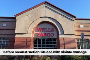 Before reconstruction - Well Fargo branch in Clifton NJ