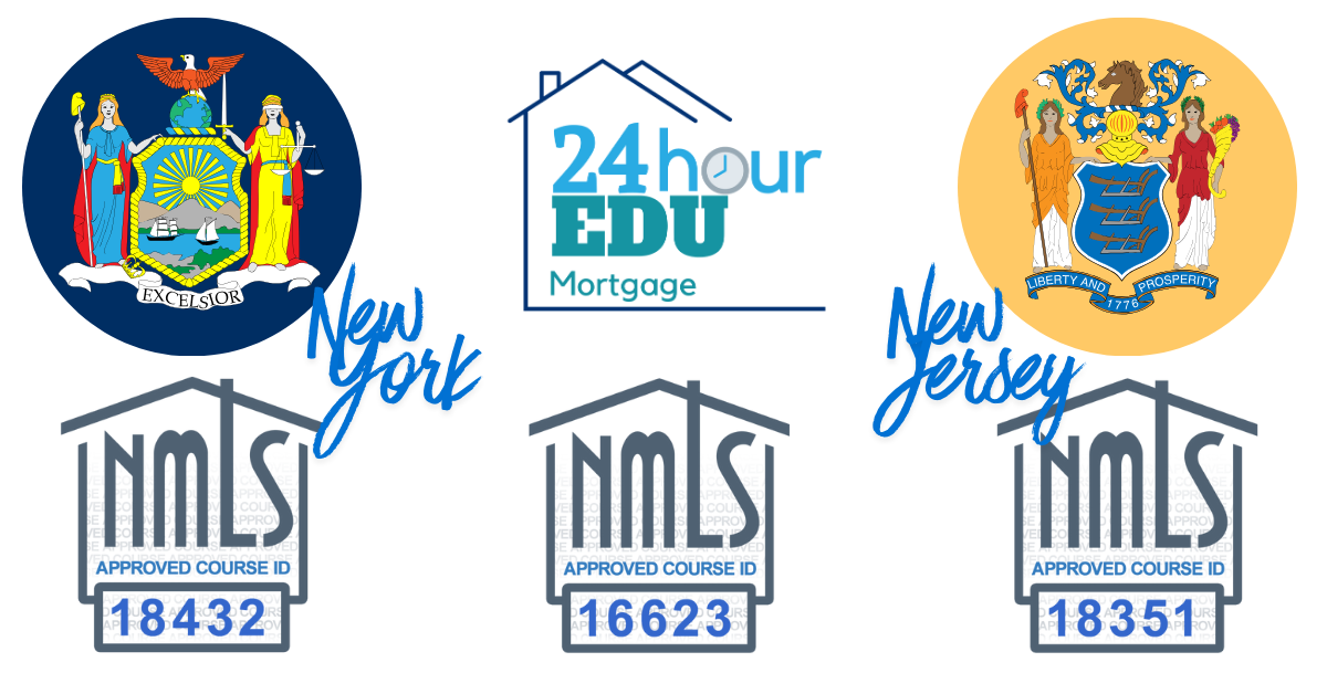 24hourEDU Receives NMLS Approval to Offer Pre-License Education for Mortgage Loan Originators in New York and New Jersey