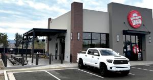 Exterior of Backyard Taco’s upcoming Laveen location in Laveen, Arizona.