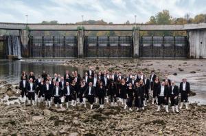 Augsburg Philharmonic at the river Lech
