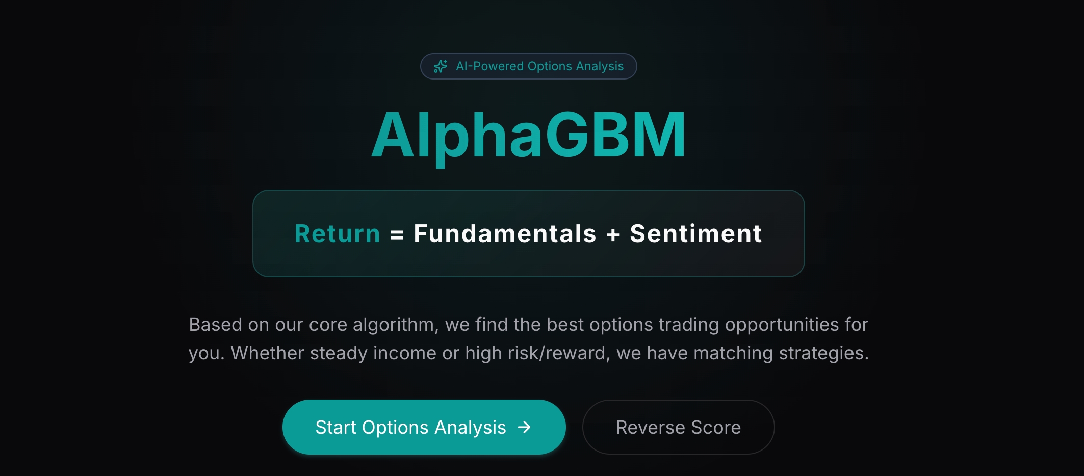AlphaGBM: Revolutionizing Quantitative Options Investing with AI-Powered Analysis