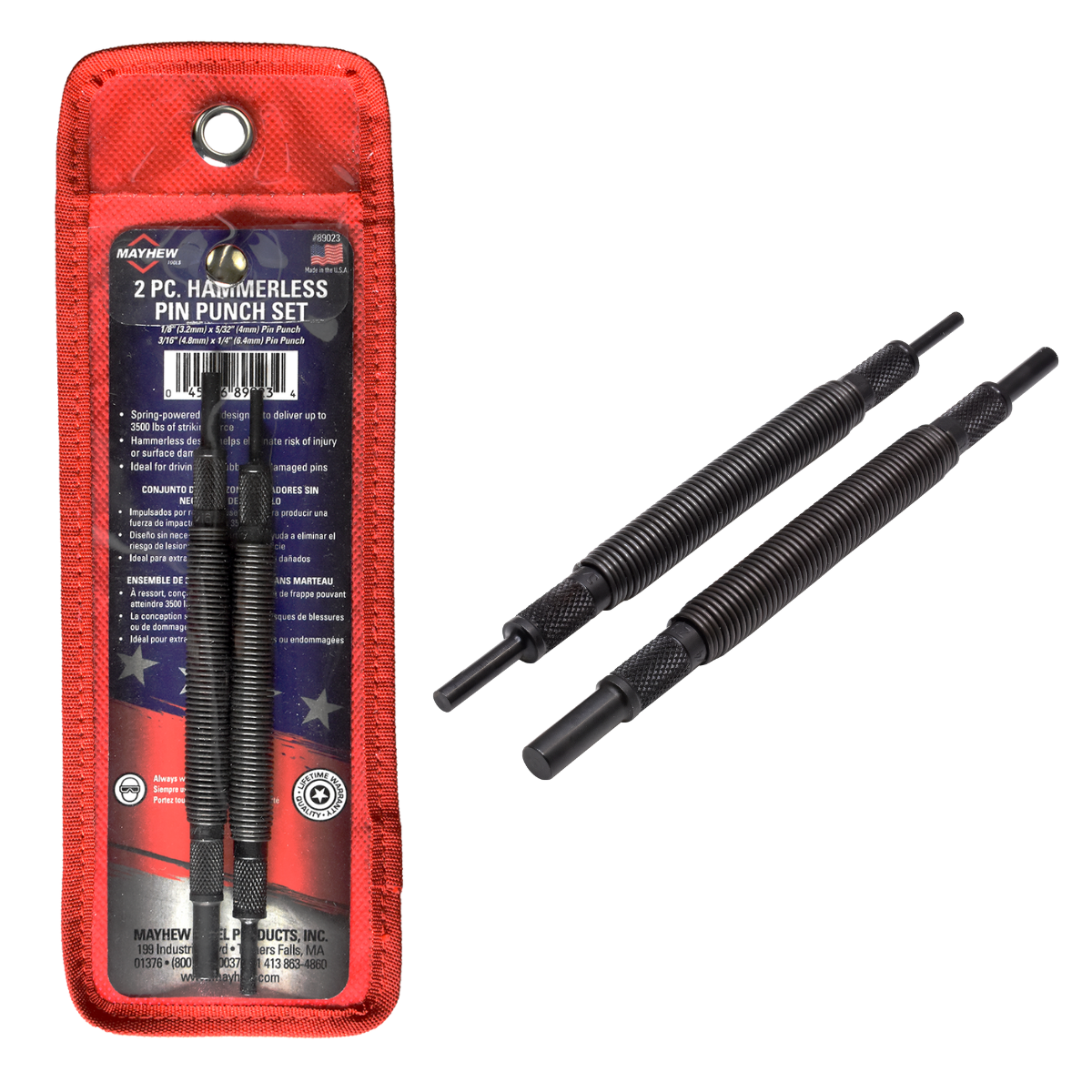 Mayhew Tools Introduces New 2 Pc. Hammerless Pin Punch Set