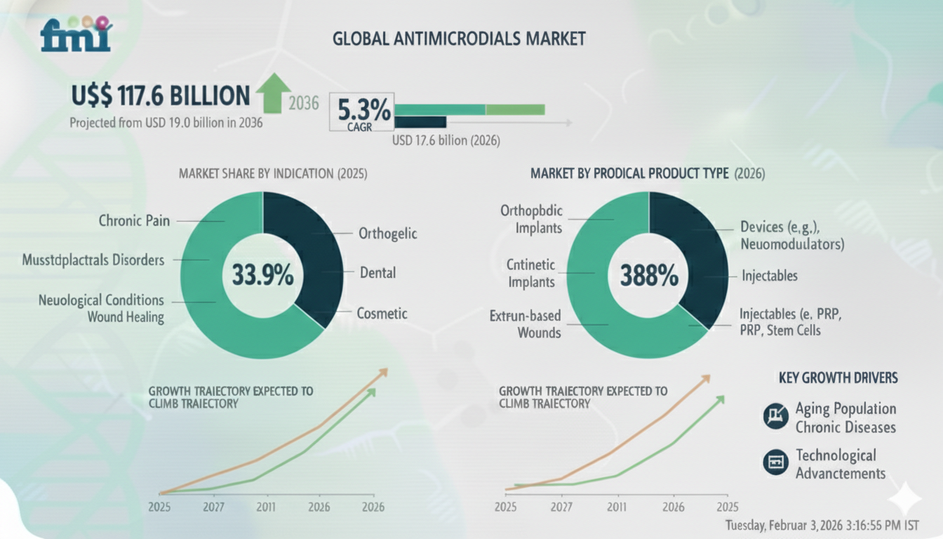Antimicrobials Market Valuation, ROI Potential & Long-Term Growth Prospects 2026–2036