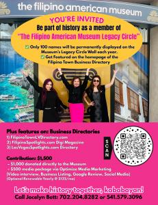 The Filipino America Museum Legacy Circle Member