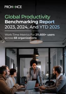 ProHance, the next-generation AI-led Workforce Management and Operations Enablement platform, recently released its Global Productivity Benchmarking Report – YTD/Q3 2025, offering deep insights into how over 211,600+ users across 68 global enterprises are working, engaging, and delivering productivity in today’s hybrid-first environment Global Productivity Benchmarking Report – YTD/Q3 2025,
