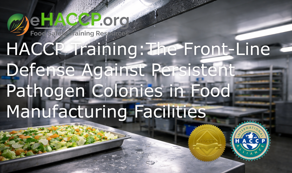 HACCP Training: The Front-Line Defense Against Persistent Pathogen Colonies in Food Manufacturing Facilities