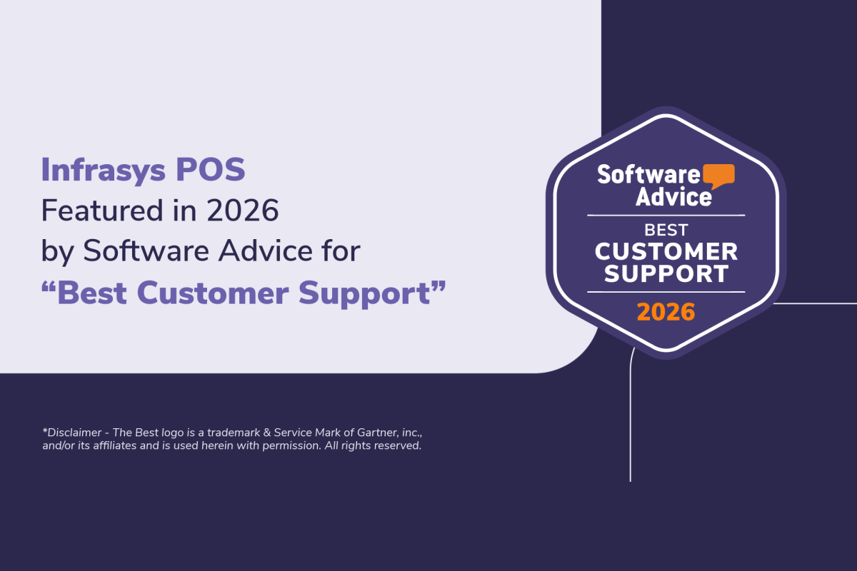 Infrasys POS recognized by Software Advice for Best Customer Support 2026 as 24/7 Hospitality operations raise the bar