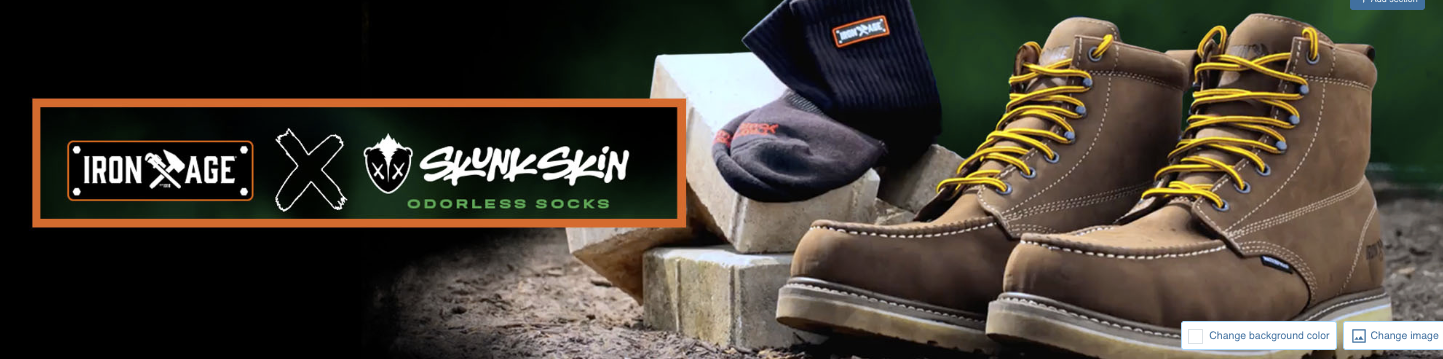 Iron Age Footwear Launches Limited-Time Sock Collab with Skunk Skin