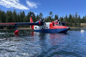 Grumman HU-16C Albatross water landing in Seattle WA