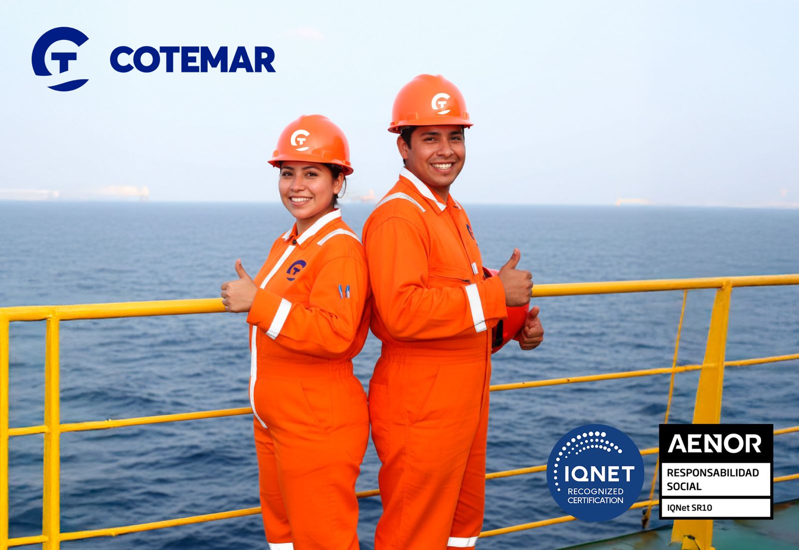 Cotemar consolida su liderazgo en Responsabilidad Social: Recibe recertificación IQNet SR10 con vigencia al 2029